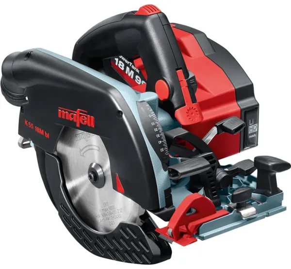 Mafell Akku-Handkreissäge K 55 18M bl im T-MAX Koffer